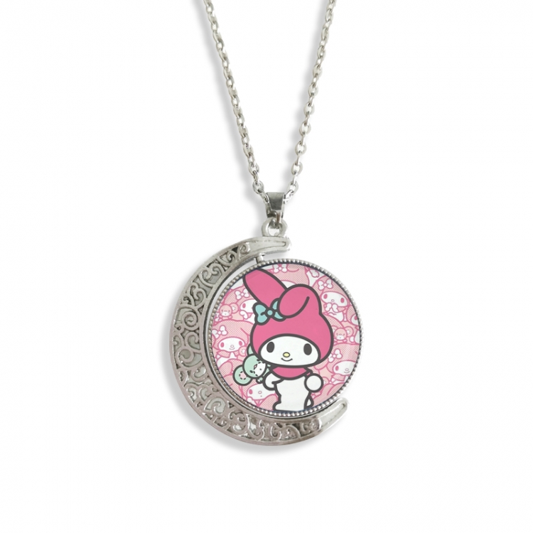 sanrio Anime Double sided Crystal Rotating Gem Necklace price for 5 pcs