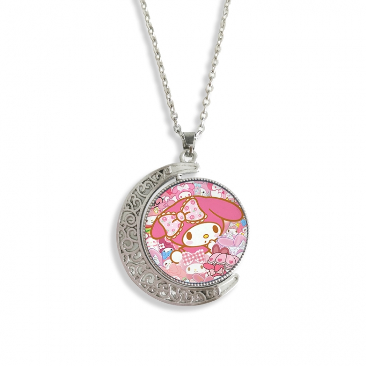 sanrio Anime Double sided Crystal Rotating Gem Necklace price for 5 pcs