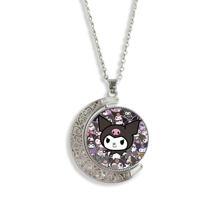 sanrio Anime Double sided Crystal Rotating Gem Necklace price for 5 pcs