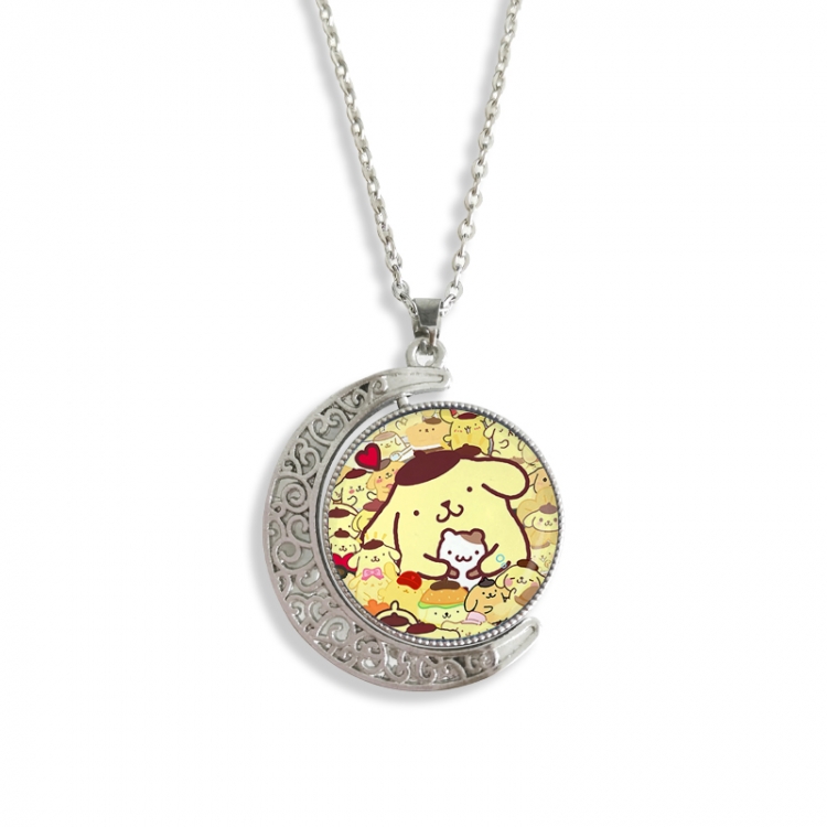 sanrio Anime Double sided Crystal Rotating Gem Necklace price for 5 pcs