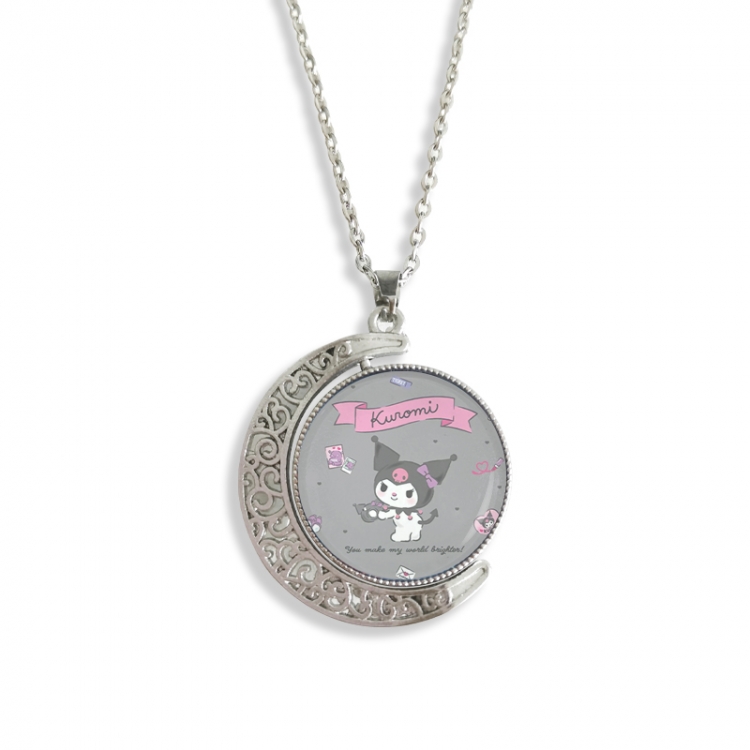 sanrio Anime Double sided Crystal Rotating Gem Necklace price for 5 pcs