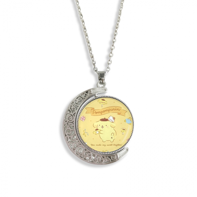 sanrio Anime Double sided Crystal Rotating Gem Necklace price for 5 pcs