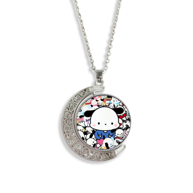sanrio Anime Double sided Crystal Rotating Gem Necklace price for 5 pcs