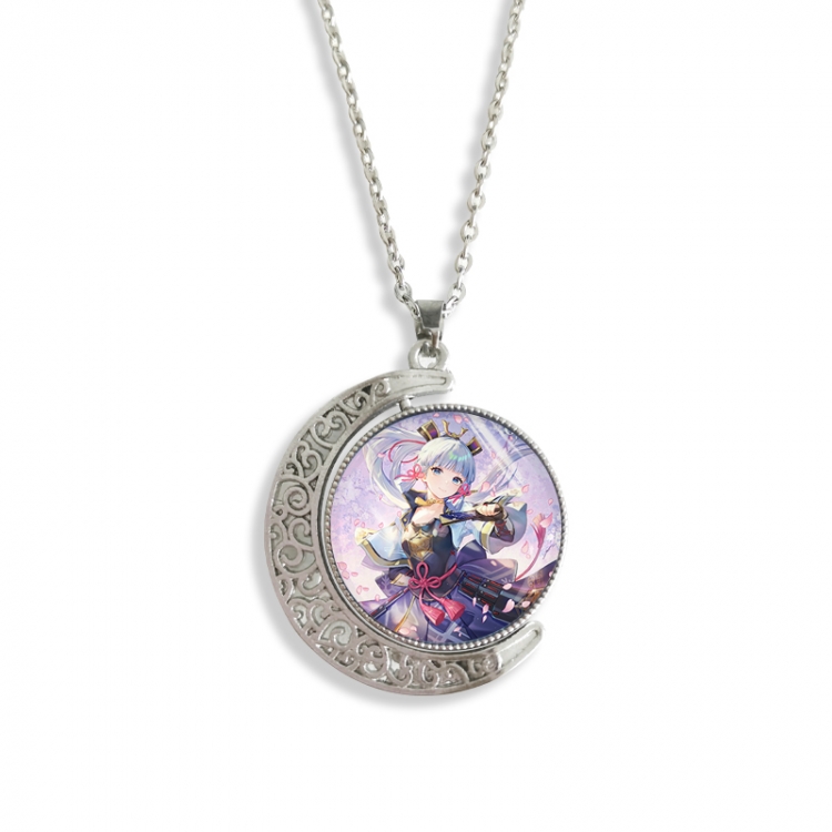 Genshin Impact Anime Double sided Crystal Rotating Gem Necklace price for 5 pcs