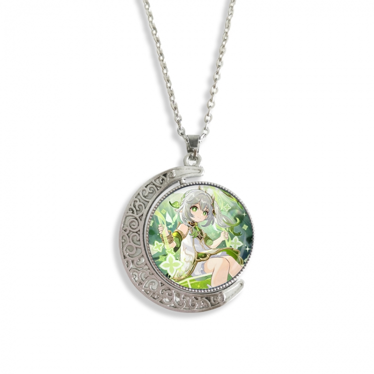 Genshin Impact Anime Double sided Crystal Rotating Gem Necklace price for 5 pcs