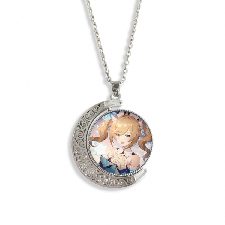 Genshin Impact Anime Double sided Crystal Rotating Gem Necklace price for 5 pcs