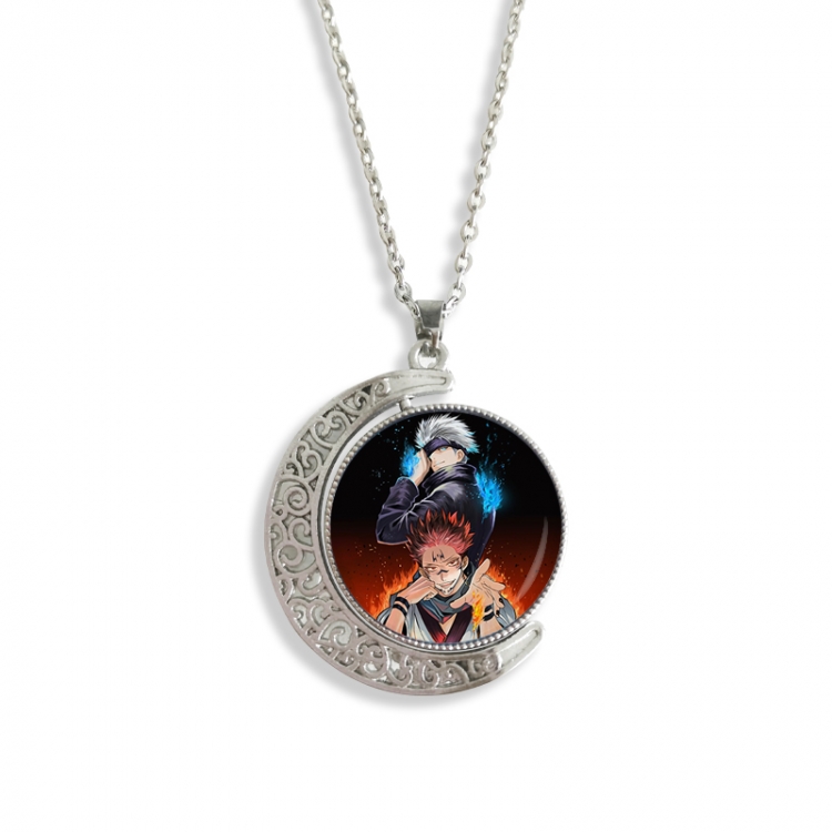 Jujutsu Kaisen Anime Double sided Crystal Rotating Gem Necklace price for 5 pcs