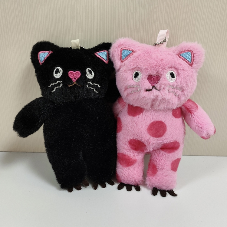 Wave Point Cat Crystal Super Soft PP Cotton Plush Toy Pendant 11cm a set of 2