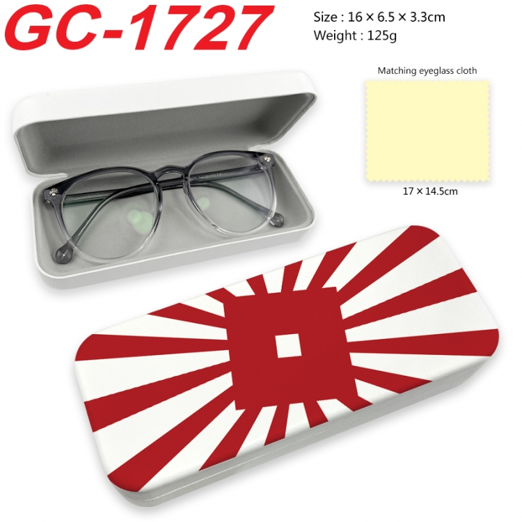 roblox Anime UV printed PU leather material glasses case 16X6.5X3.3cm GC-1727