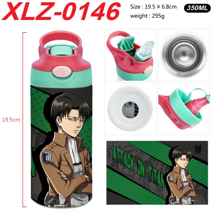 Shingeki no Kyojin 304 stainless steel portable insulated cup 19.5X6.8CM 350ml