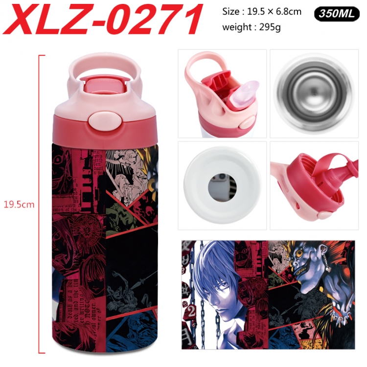 Death note 304 stainless steel portable insulated cup 19.5X6.8CM 350ml