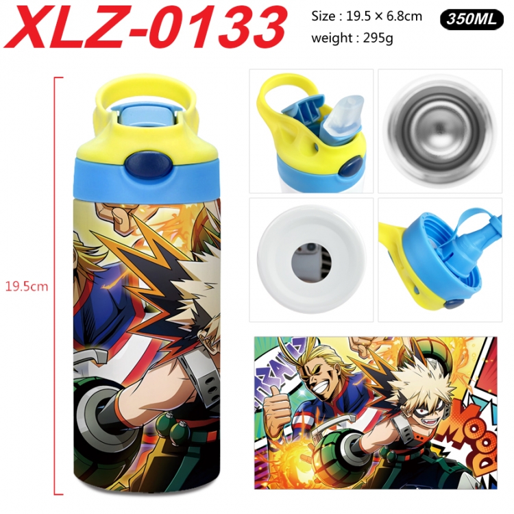 My Hero Academia 304 stainless steel portable insulated cup 19.5X6.8CM 350ml