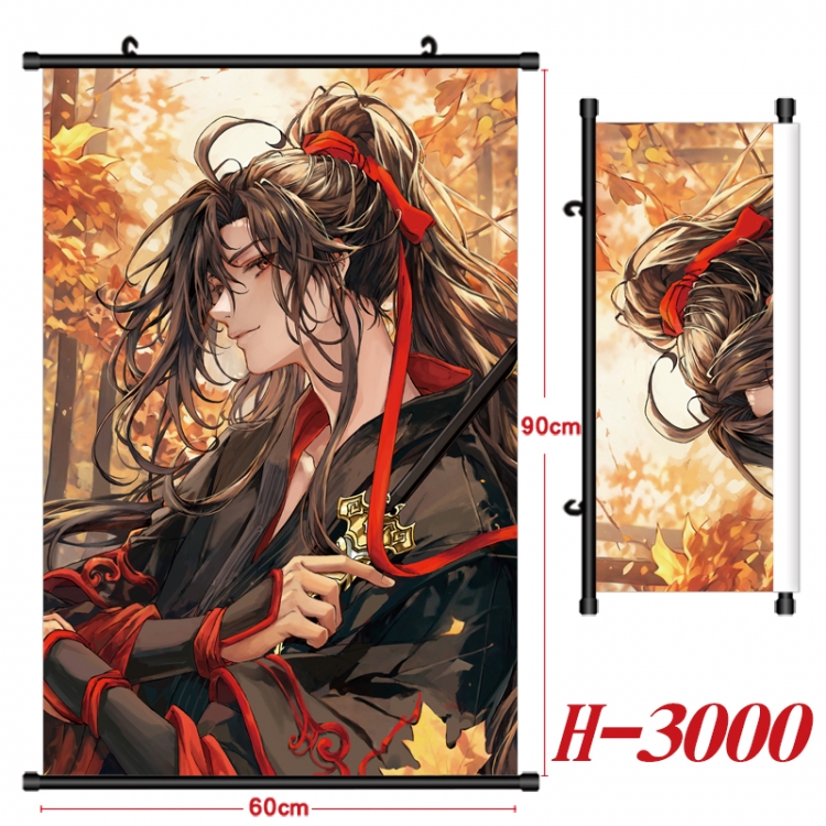 The wizard of the de Anime Black Plastic Rod Canvas Painting Wall Scroll 60X90CM