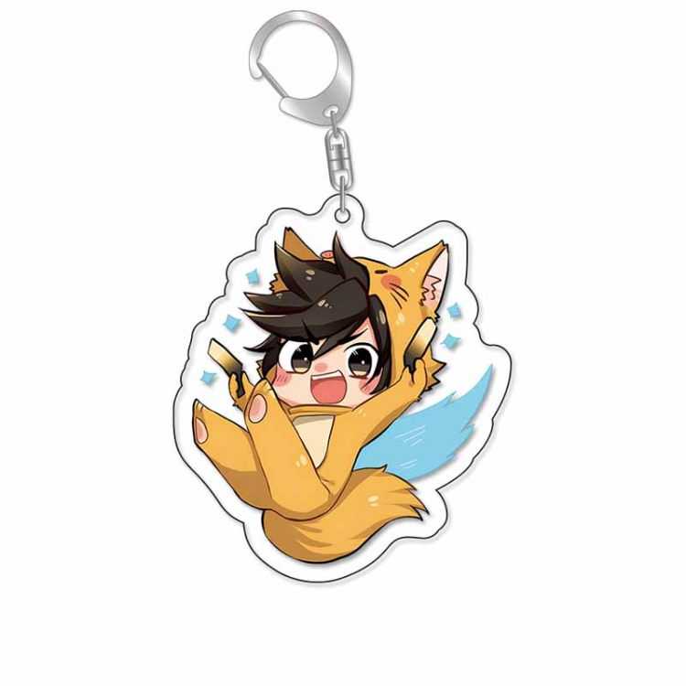 Overwatch Anime Acrylic Keychain Charm price for 5 pcs 16809
