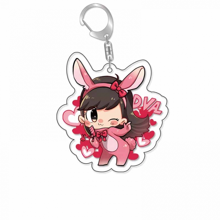 Overwatch Anime Acrylic Keychain Charm price for 5 pcs 16810