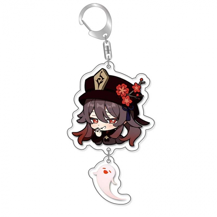Genshin Impact Anime acrylic Pendant Key Chain  price for 5 pcs 16859