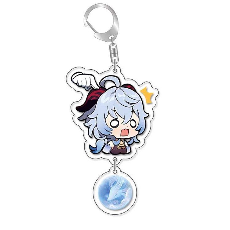 Genshin Impact Anime acrylic Pendant Key Chain  price for 5 pcs 16850
