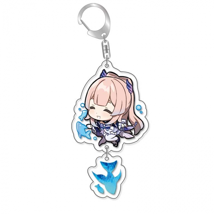 Genshin Impact Anime acrylic Pendant Key Chain  price for 5 pcs 16855