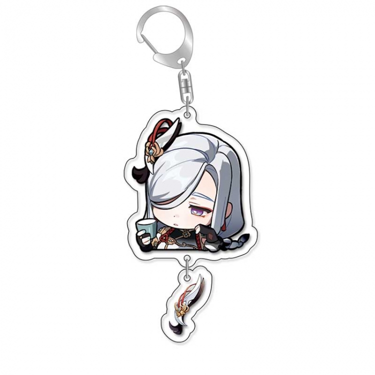Genshin Impact Anime acrylic Pendant Key Chain  price for 5 pcs 16851