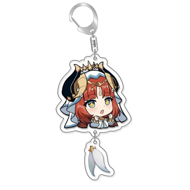 Genshin Impact Anime acrylic Pendant Key Chain  price for 5 pcs 16833