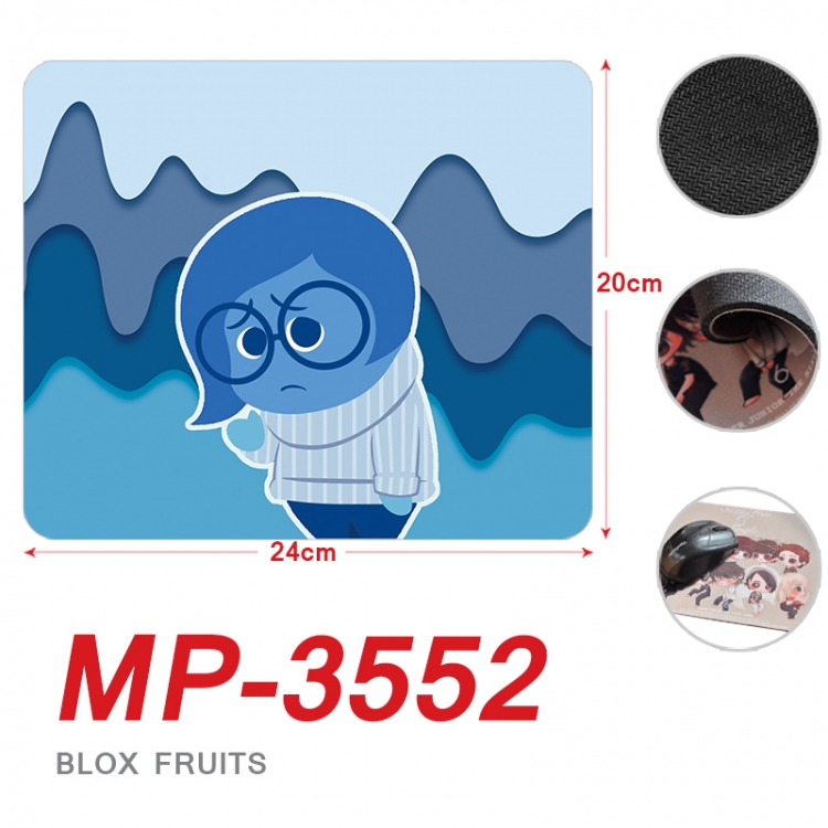 Inside Out Anime Full Color Printing Mouse Pad Unlocked 20X24cm price for 5 pcs