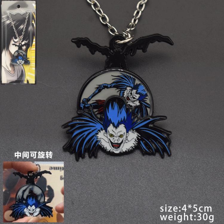 Death note Anime peripheral rotatable necklace pendant