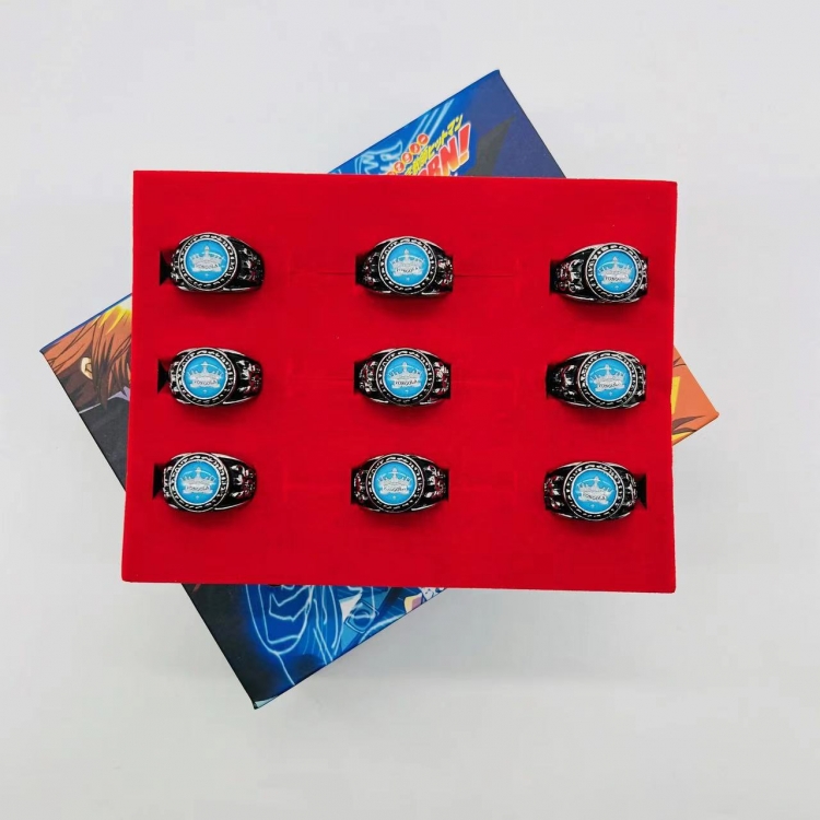 Ring HITMAN REBORN anime peripheral ring box a set of 9