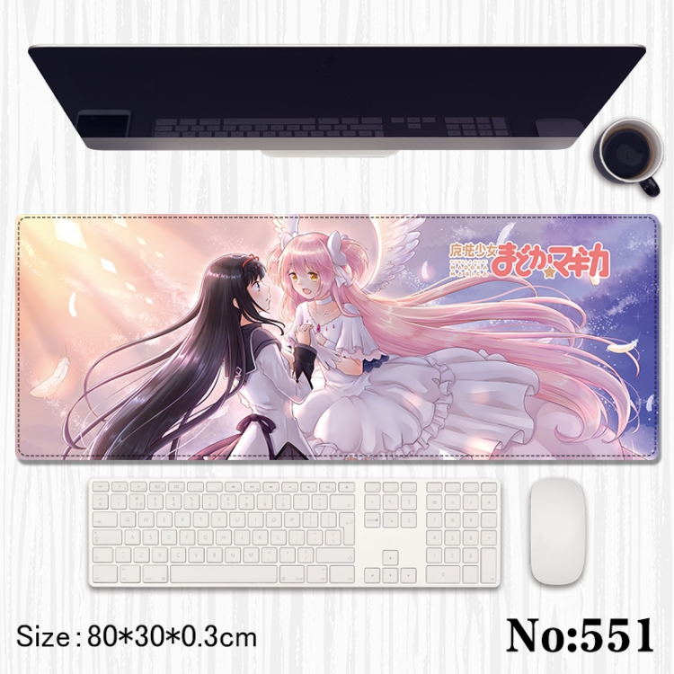 Magic Maiden Anime peripheral computer mouse pad office desk pad multifunctional pad 80X30X0.3cm