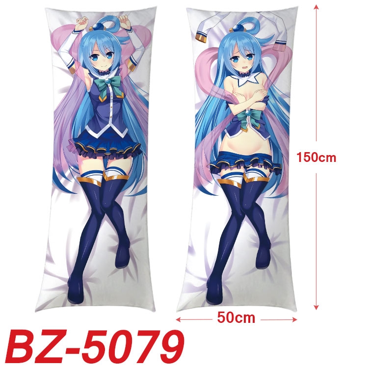 Best wishes for a better world Anime sexy equal body double-sided printed pillow 150x50cm NO FILLING