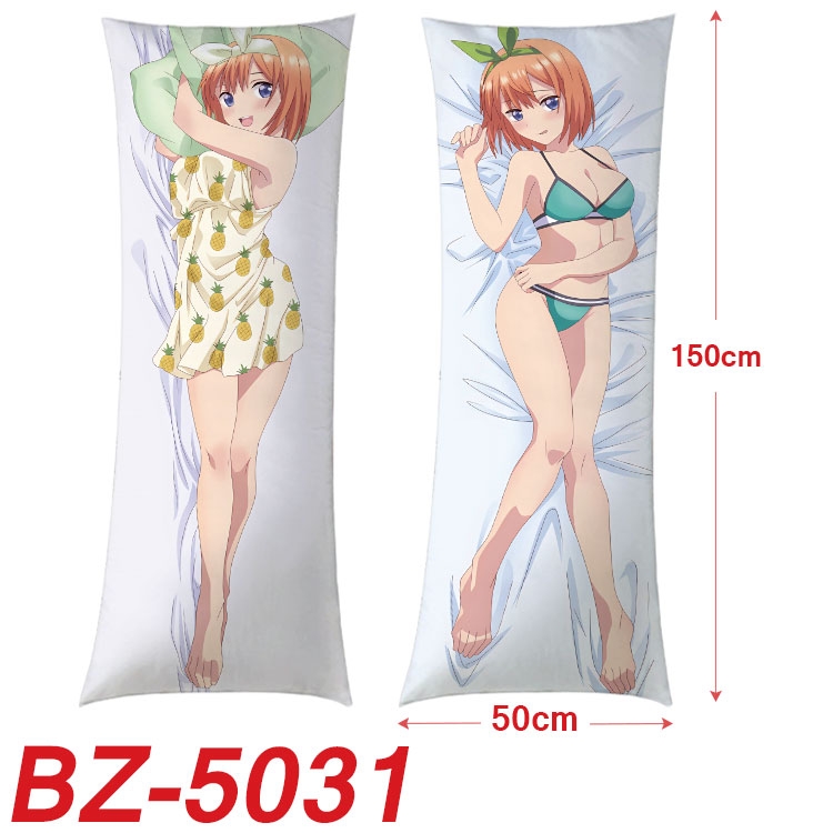 The Quintessential Qunintupiets Frosted Anime sexy equal body double-sided printed pillow 150x50cm NO FILLING