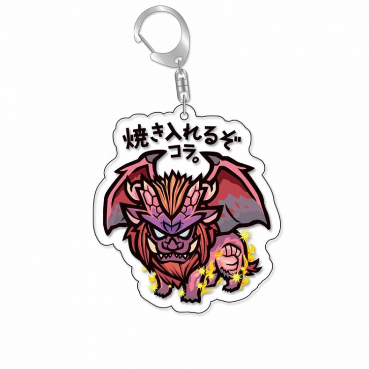 Monster Hunter Anime Acrylic Keychain Charm price for 5 pcs 16913