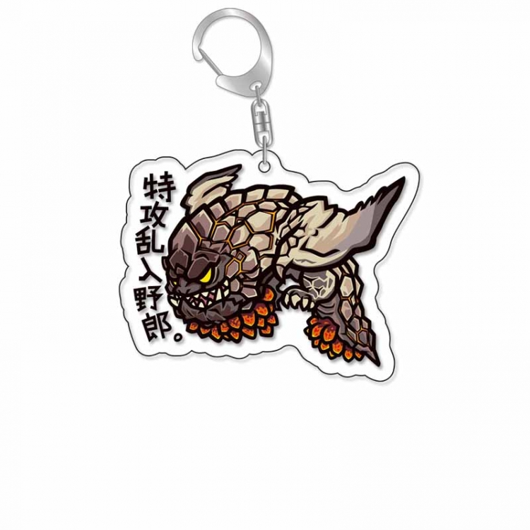 Monster Hunter Anime Acrylic Keychain Charm price for 5 pcs 16906
