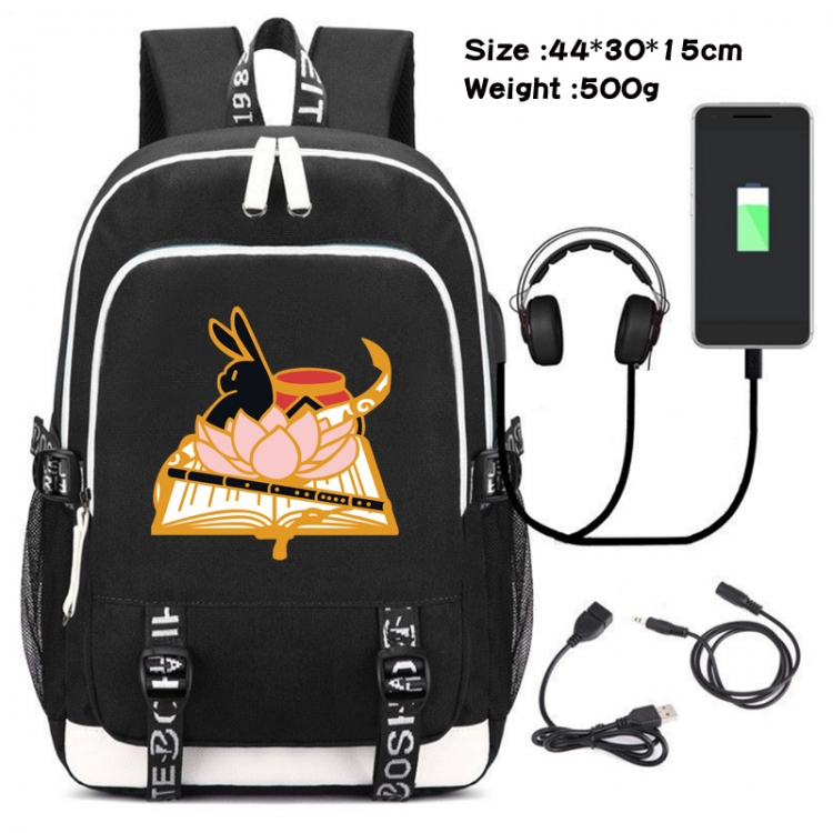 The wizard of the de Game Canvas Backpack Waterproof School Bag 44X30X15CM 500G