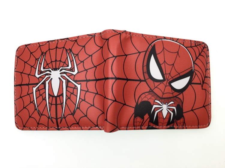 Spiderman Anime two fold  Short wallet 11X9.5CM 60G B-1755