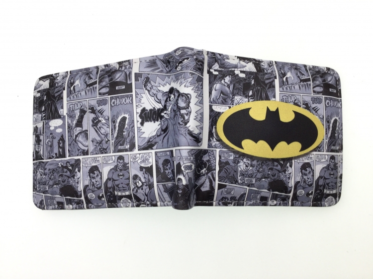 Batman Anime two fold  Short wallet 11X9.5CM 60G   B-1766