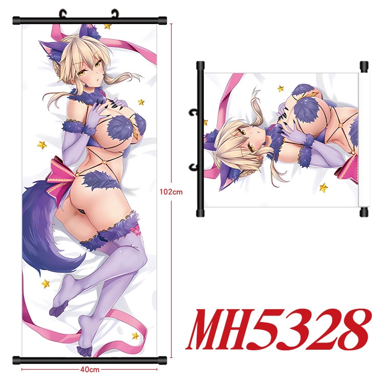 Honkai: Star Rail Anime black Plastic rod Cloth painting Wall Scroll 40X102CM 