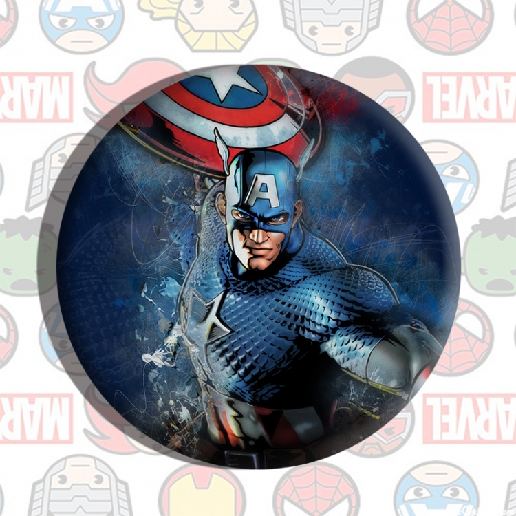 Captain America Anime tinplate brooch badge price for 5 pcs