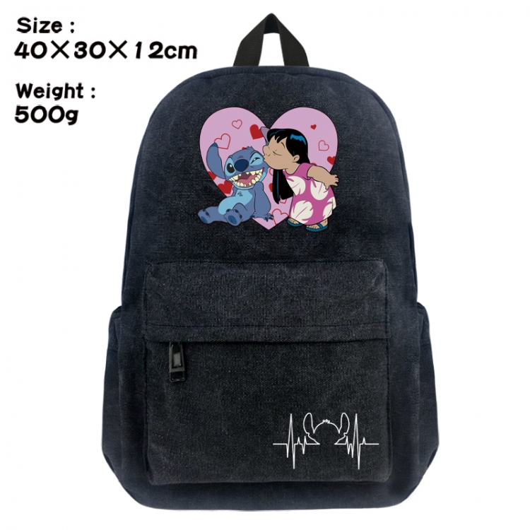Lilo & Stitch Canvas top and bottom backpack 40X30X12CM