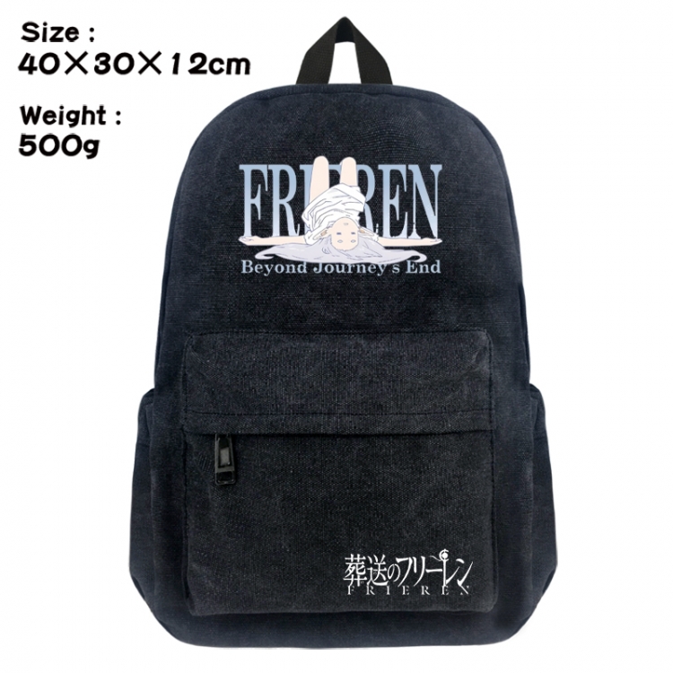 Frieren: Beyond Journey's End Canvas top and bottom backpack 40X30X12CM