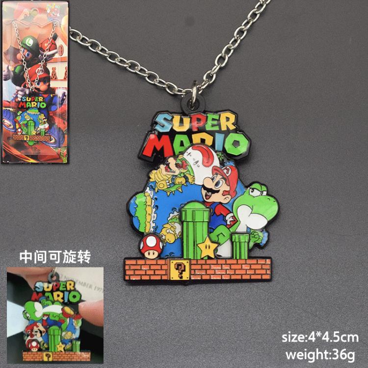 Super Mario Anime peripheral rotating hardware necklace pendant