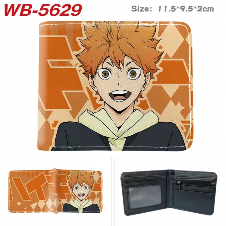 Haikyuu!! Animation color PU leather half fold wallet 11.5X9X2CM WB-5629A