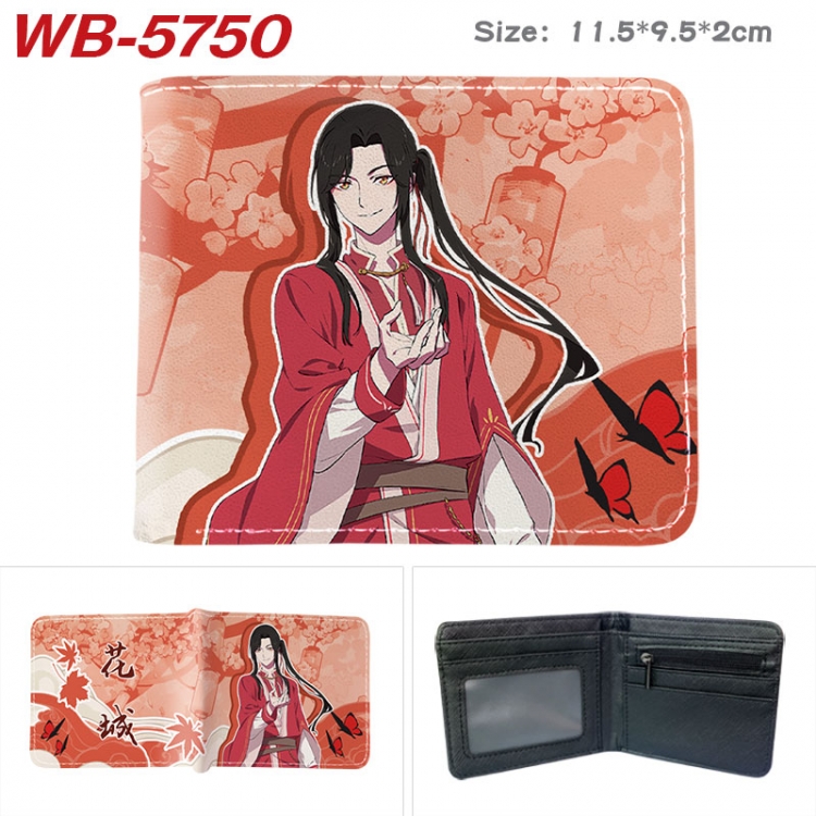 Heaven Official's Blessing Animation color PU leather half fold wallet 11.5X9X2CM WB-5750A
