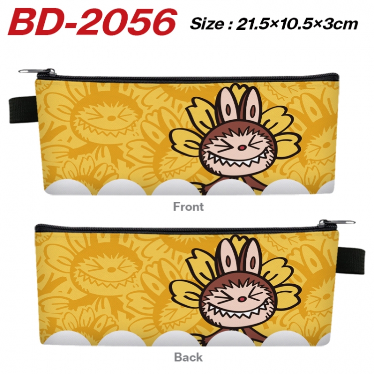 Labubu Animation color PU leather half fold wallet 11.5X9X2CM  BD-2056