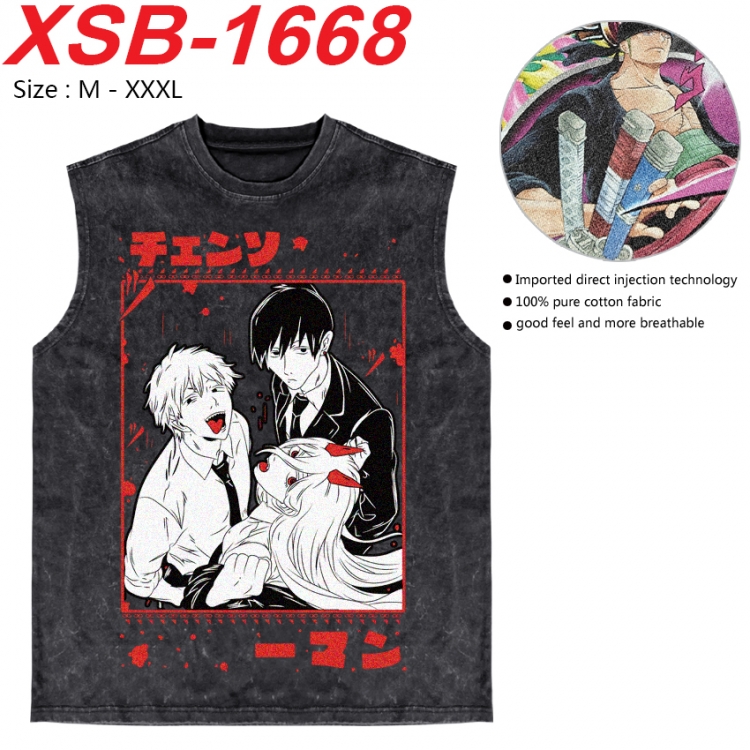 Tokyo Ghoul Anime pure cotton wash vest T-shirt 250g M-3XL 