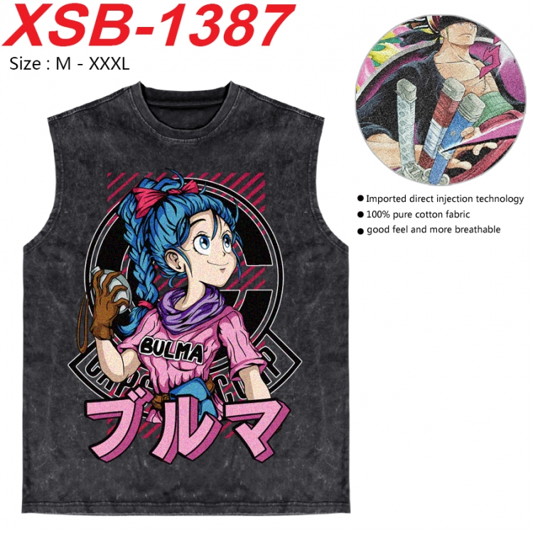DRAGON BALL Anime pure cotton wash vest T-shirt 250g M-3XL 