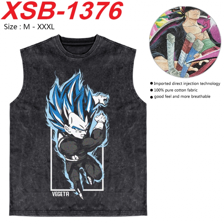 DRAGON BALL Anime pure cotton wash vest T-shirt 250g M-3XL 
