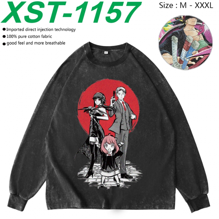 SPY×FAMILY Anime washing water pure cotton long sleeved sweatshirt from M to 3XL  XST-1157