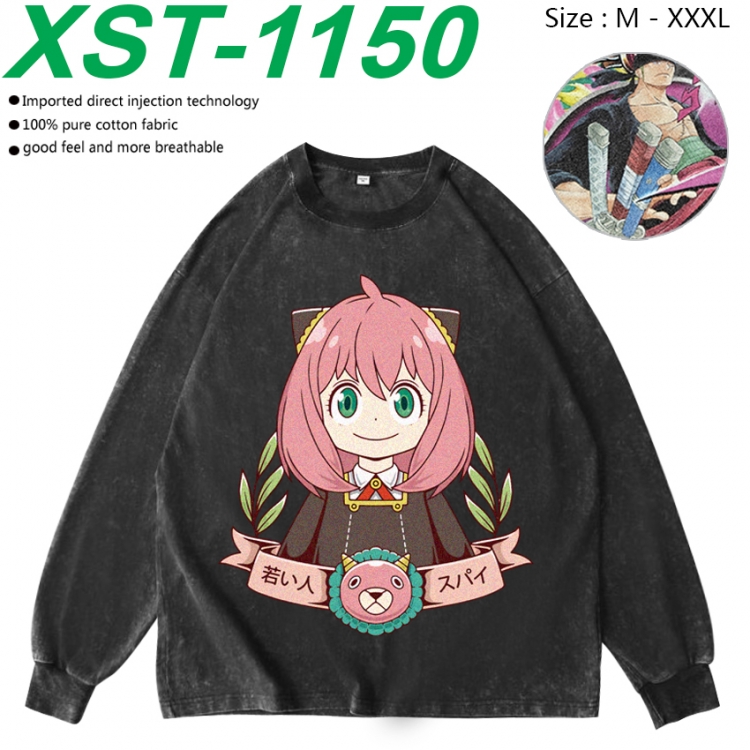 SPY×FAMILY Anime washing water pure cotton long sleeved sweatshirt from M to 3XL XST-1150