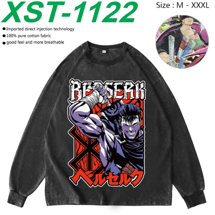 Berserk  Anime washing water pure cotton long sleeved sweatshirt from M to 3XL XST-1122