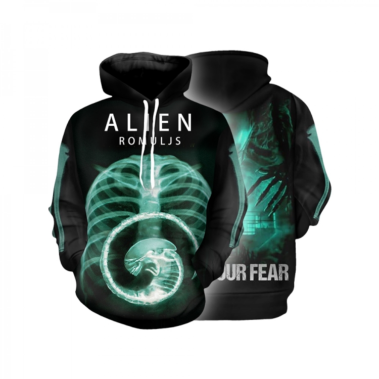 Alien: Romulus Hooded jacket hip-hop zipperless sweatshirt XS-5XL  price for 2 pcs
